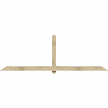 Ekena Millwork Eugene Rough Sawn Timber Gable Bracket, Douglas Fir, 108"W x 36"H x 4"D x 4"F, 8/12 Pitch GBW108X36X0404EUG00RDF